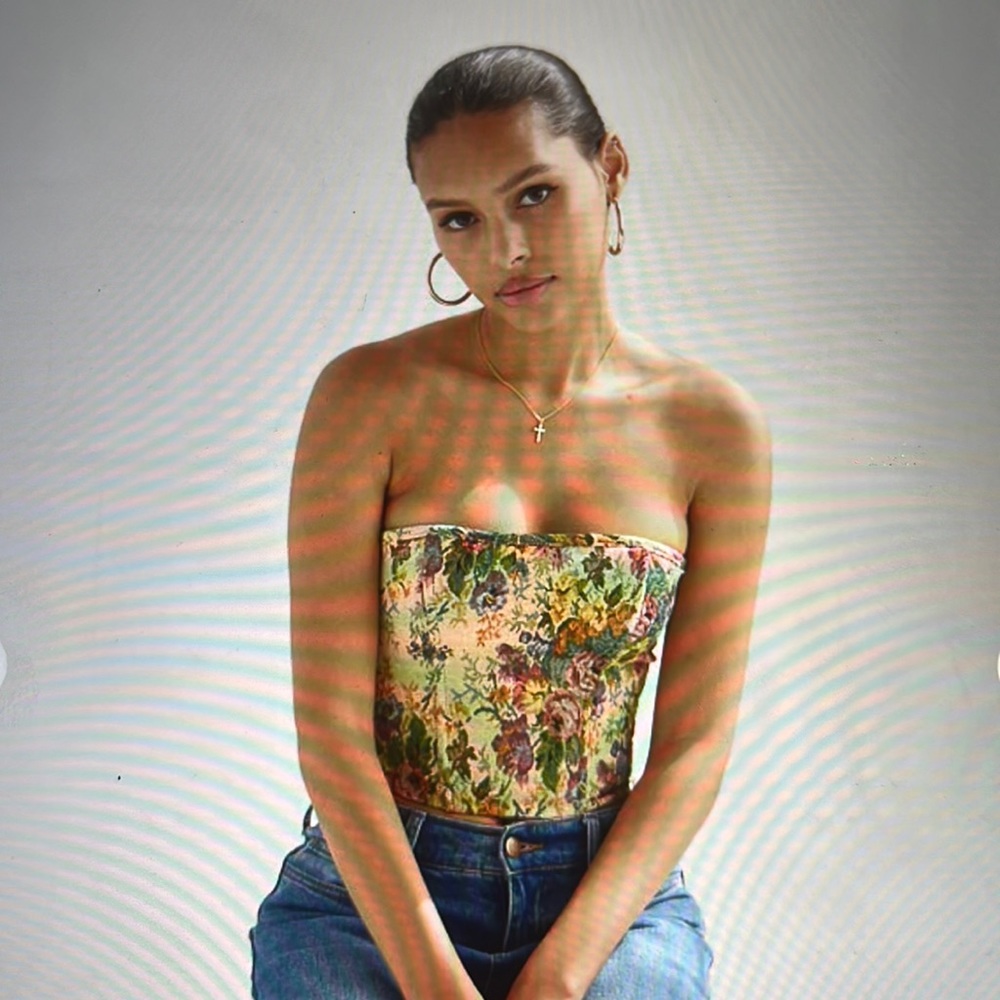 Wilma Vintage Corset Top Floral